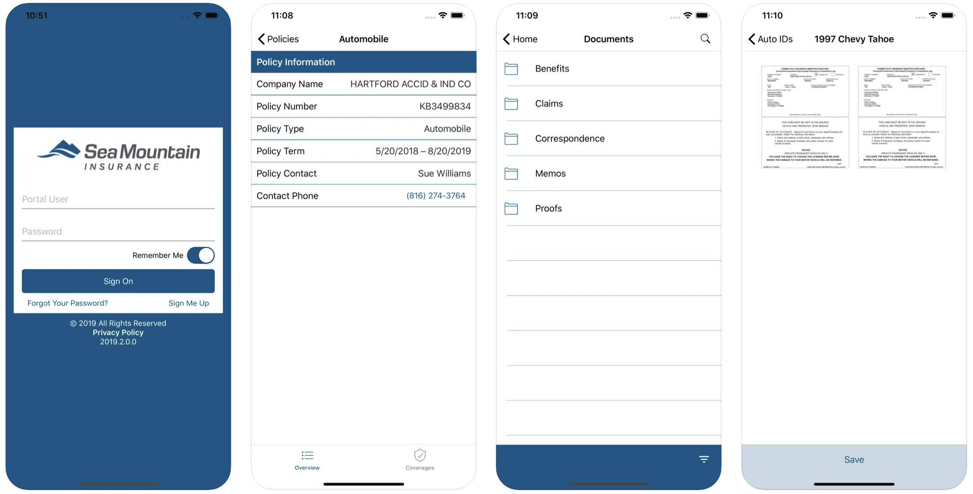 Mobile App Screen Captures